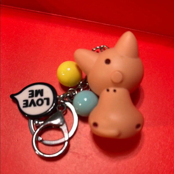 Kawaii Pink and Black Cat Keychain with Sound Effects and Flashlight - Picture 5 of 6